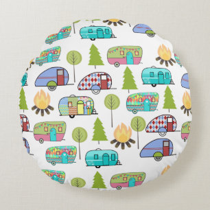 Motif de camping Coussins ronds