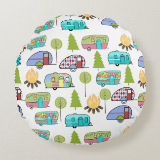Motif de camping Coussins ronds