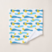 Motif de canard en caoutchouc jaune (Gant de toilette)
