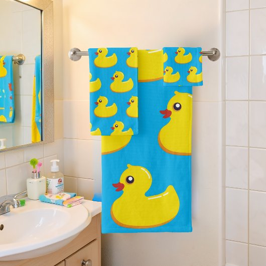 motif de canard en caoutchouc jaune