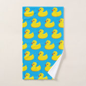 motif de canard en caoutchouc jaune (Serviette à main)
