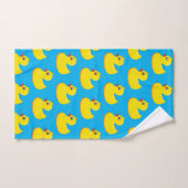 motif de canard en caoutchouc jaune (Serviette à main)