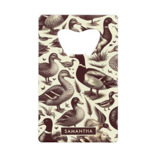 Motif de canard vintage et d'oie