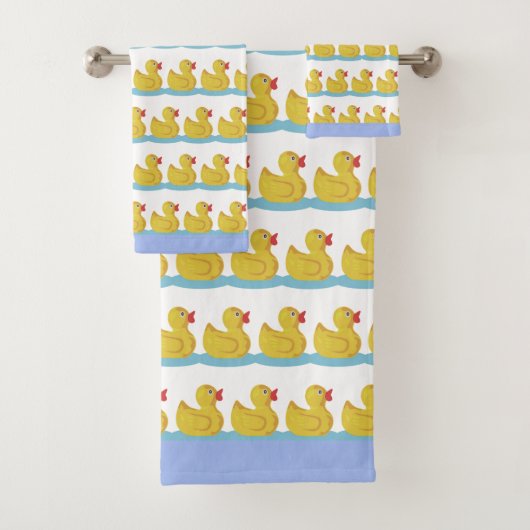 Motif de caneton mignon sur fond blanc (En situation)