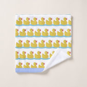 Motif de caneton mignon sur fond blanc (Gant de toilette)