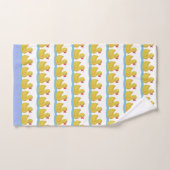 Motif de caneton mignon sur fond blanc (Serviette à main)