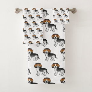 Motif de caricature de chien de Beagle mignon