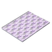 Motif de Carnet de lavande violet (Côté gauche)