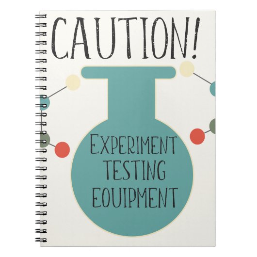 Motif de Carnet en chimie du laboratoire scientifi (Devant)