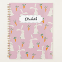 Motif de carottes de lapin mignon personnalisable