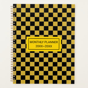Motif de Carré noir en or métallique personnalisé