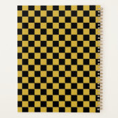 Motif de Carré noir en or métallique personnalisé (Dos)