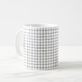 Motif de Carré Plaid de conception simple - Mug (Devant gauche)