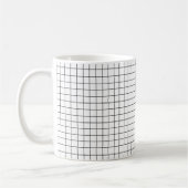 Motif de Carré Plaid de conception simple - Mug (Gauche)