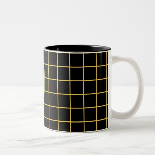 Motif de Carré Plaid de conception simple - Mug (Droit)