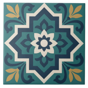 Motif de carreau floral islamique