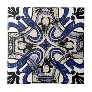 Motif de carreau méditerranéen orné