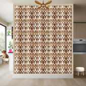 Motif de carreaux Brown et blanc unique À damiers