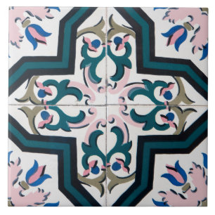 Motif de carreaux de faïence portugaise Azulejo