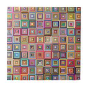 Motif de carreaux géométriques rétro