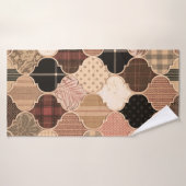 Motif De Carreaux Marocains Texturés Fa (Serviette de bain)
