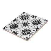 Motif de carreaux noir et blanc (Côté)