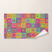 Motif de carrés (Serviette à main)