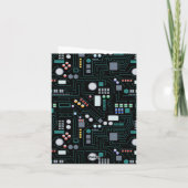 Motif de carte de circuit informatique (Dos)