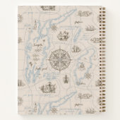 Motif de carte de l'océan vintage | Journal person (Dos)