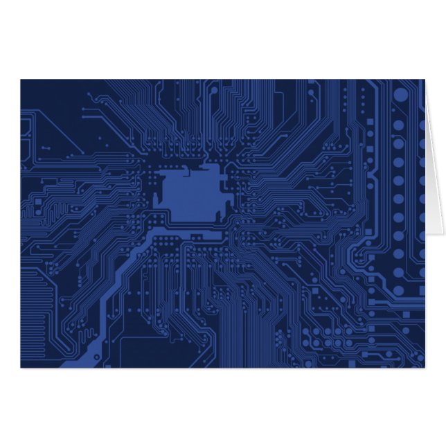 Motif de carte mère Geek bleu (Devant horizontal)