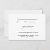 Motif de cercle doré élégant Réponse en lin noir (Dos)