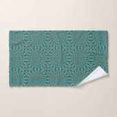 Motif de cercle en turquoise et sarcelle (Serviette à main)