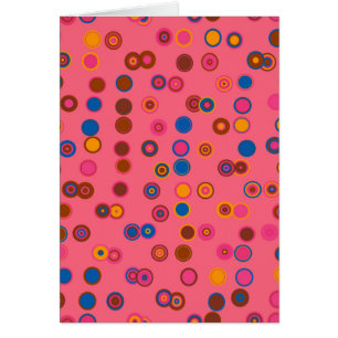 Motif de cercle géométrique bulle rose corail