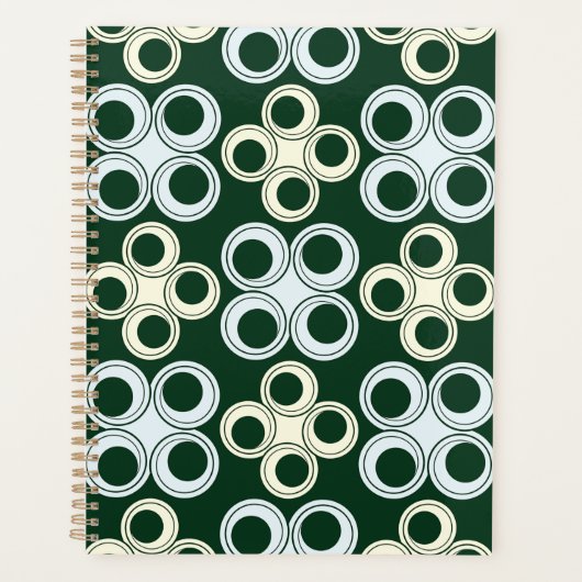 Motif de cercles rétro géométriques (Devant)