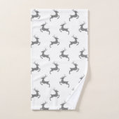 Motif de cerfs à Faux Gris Parties scintillant Tex (Serviette à main)