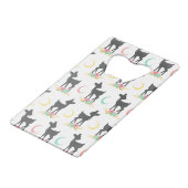 Motif de cerfs, Cerf de bébé, Boho, Fleurs, Lune (Devant Angle)