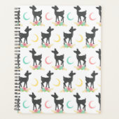 Motif de cerfs, Cerf de bébé, Boho, Fleurs, Lune (Devant)