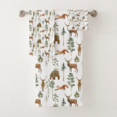 Motif de cerfs de pins rustiques (En situation)