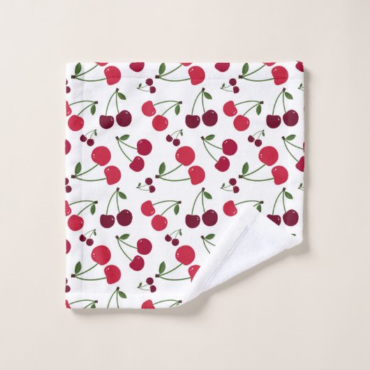 Motif de cerise mignonne (Gant de toilette)