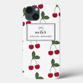 Motif de cerises rouges coque ipad personnalisé (Verso)