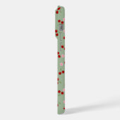 Motif de cerises sur fond vert (Côté gauche)