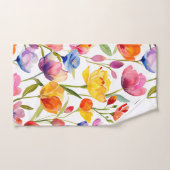 Motif de champ de tulipe coloré (Serviette à main)