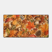 Motif de champignon de forêt automnale | Feuilles  (Recto)