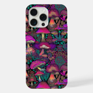 Motif de champignon psychédélique tripant