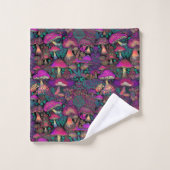 Motif de champignon psychédélique Trippy (Gant de toilette)