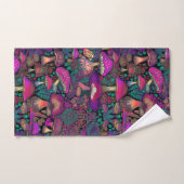 Motif de champignon psychédélique Trippy (Serviette à main)