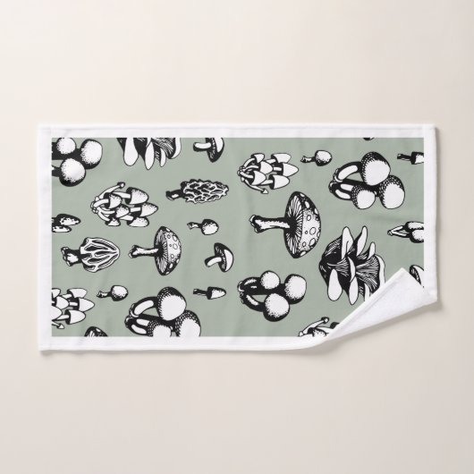 Motif de champignons (Serviette à main)