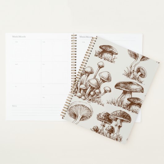 Motif de champignons (Devant avec enveloppe)