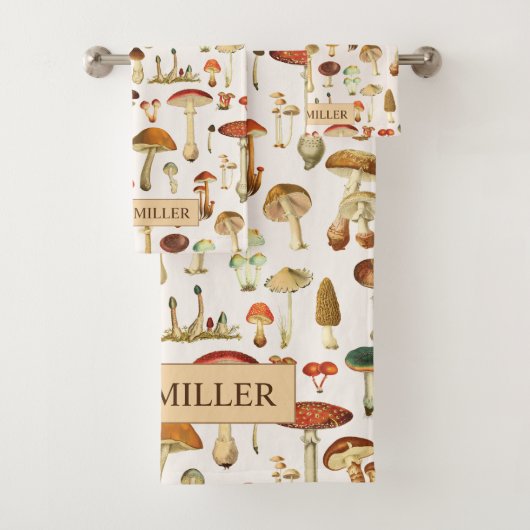 Motif de champignons vintages (En situation)