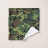 MOTIF DE CHASSE CAMOFLAGE (Gant de toilette)